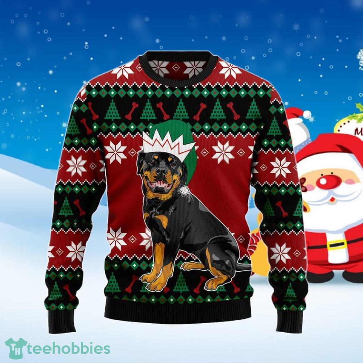 Rottweiler Cute Ugly Christmas Sweater Best Gift For Men And Women Product Photo 1