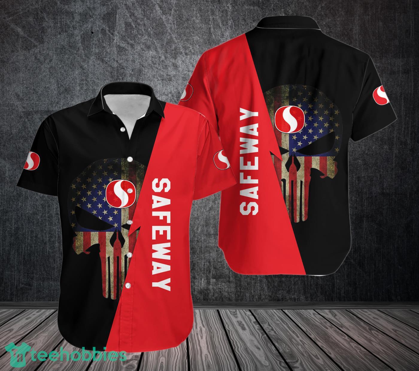 Safeway Skull Flag Hawaiian 3D Shirt Product Photo 1