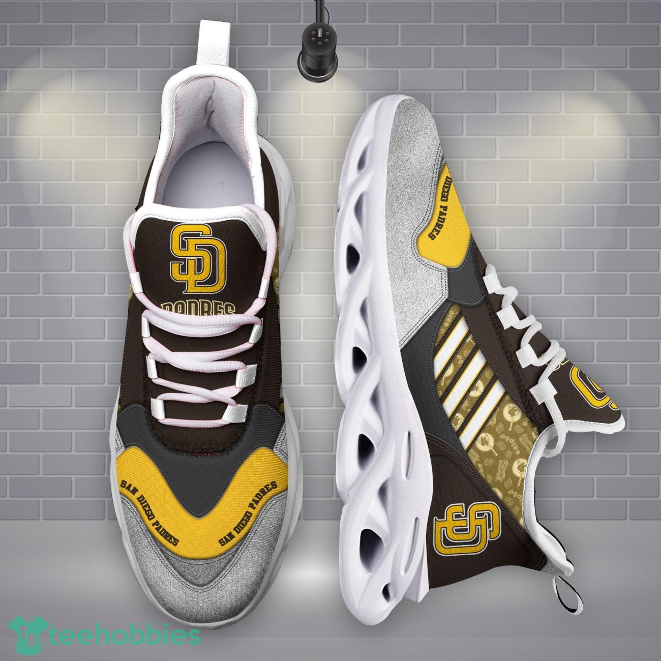 San Diego Padres MLB Logo Sport Team Max Soul Shoes Clunky Running Sneakers Product Photo 1