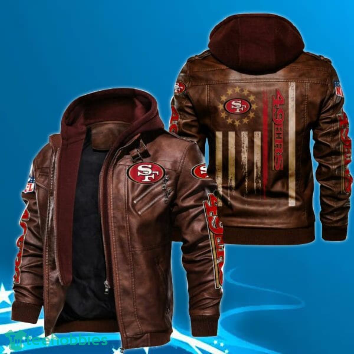 San Francisco 49ers Leather Jacket Product Photo 1