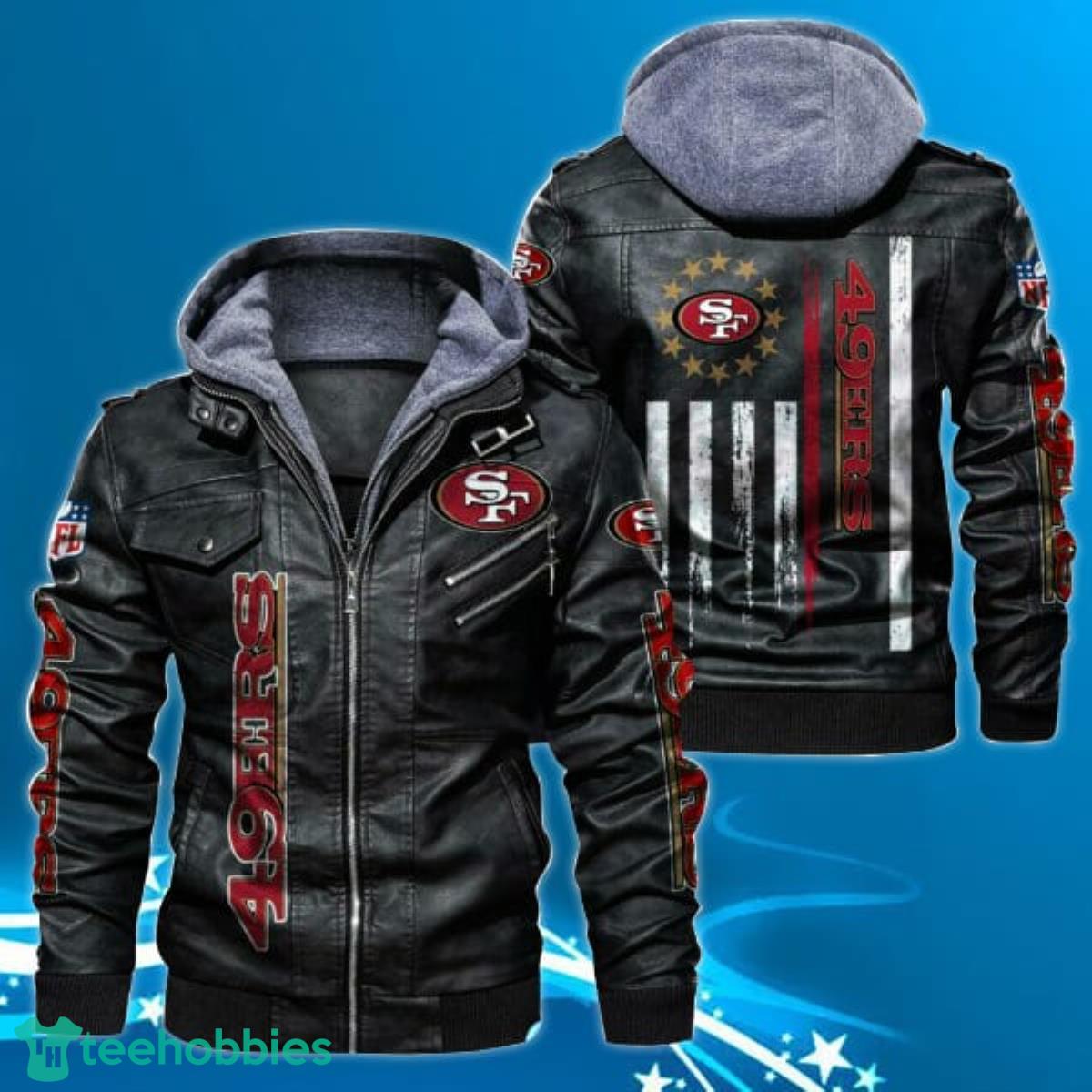 San Francisco 49ers NFL Leather Jacket Special Gift Men Women Product Photo 1