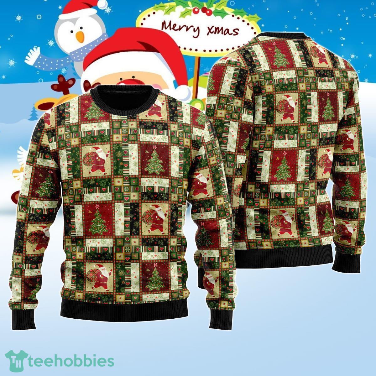 Santa Christmas Pattern Ugly Christmas Sweater Unique Gift For Men And Women Product Photo 1