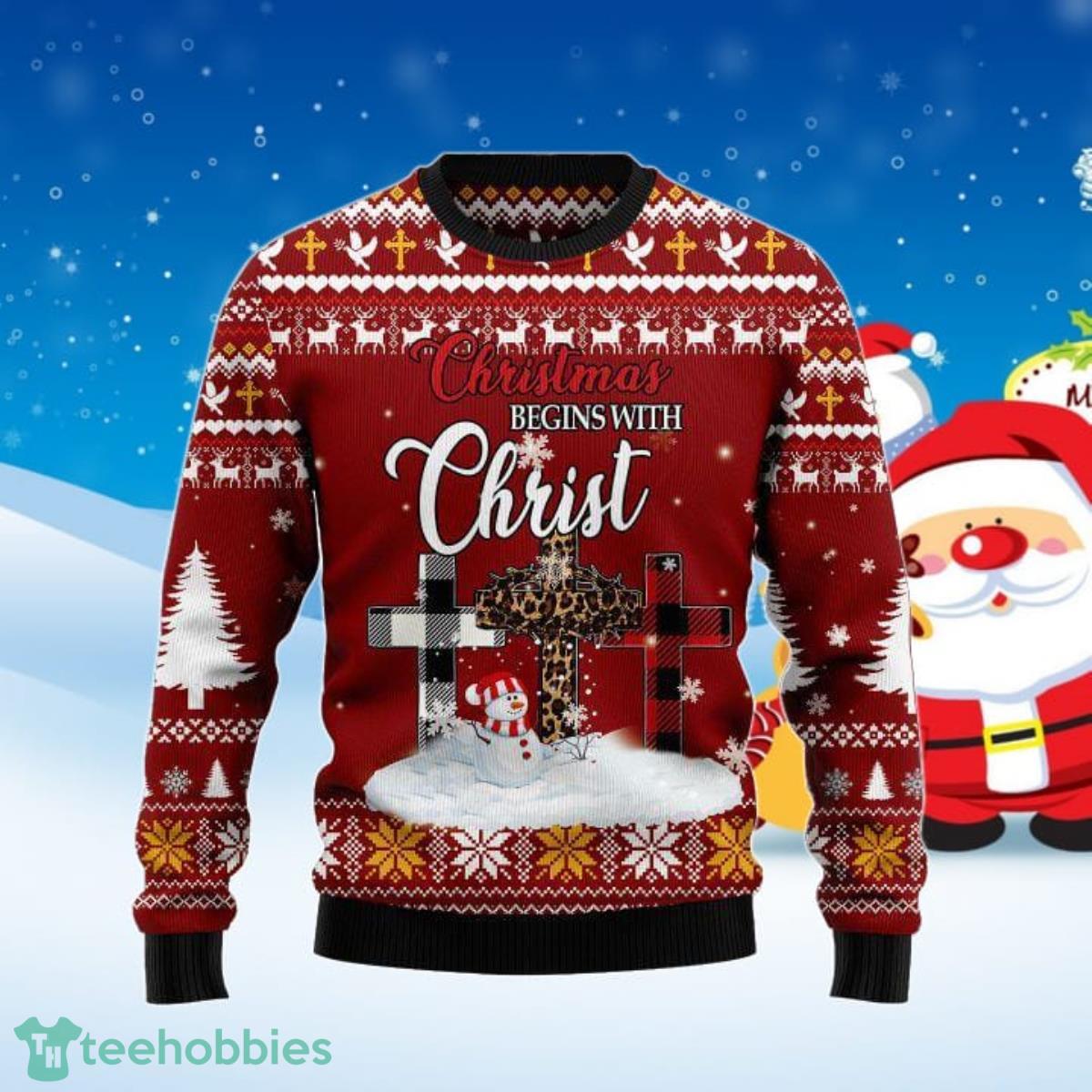 Santa Claus Christmas Ugly Christmas Sweater Unique Gift Product Photo 1