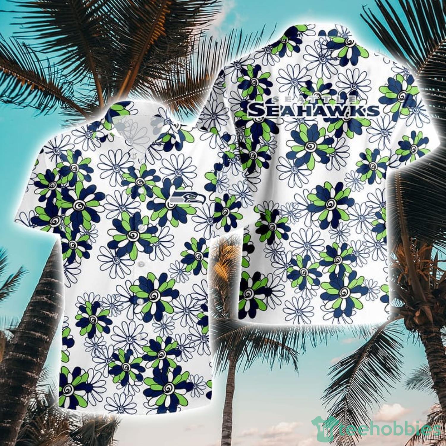 Seattle Seahawks Flower Pattern Aloha Hawaii Shirt Summer Holiday Gift - Stocktee Seattle Seahawks Flower Pattern Limited Edition Hawaii Shirt Summer Collection Size S-5XL NEW042630