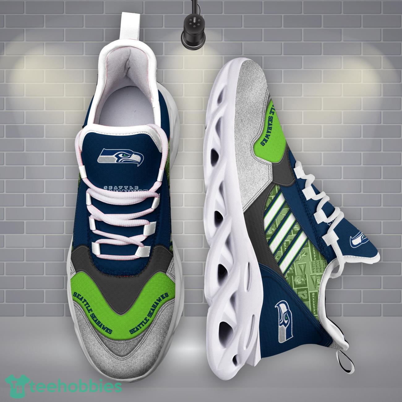 Seattle Seahawks NFL Logo Sport Team Max Soul Shoes Clunky Running Sneakers Product Photo 1