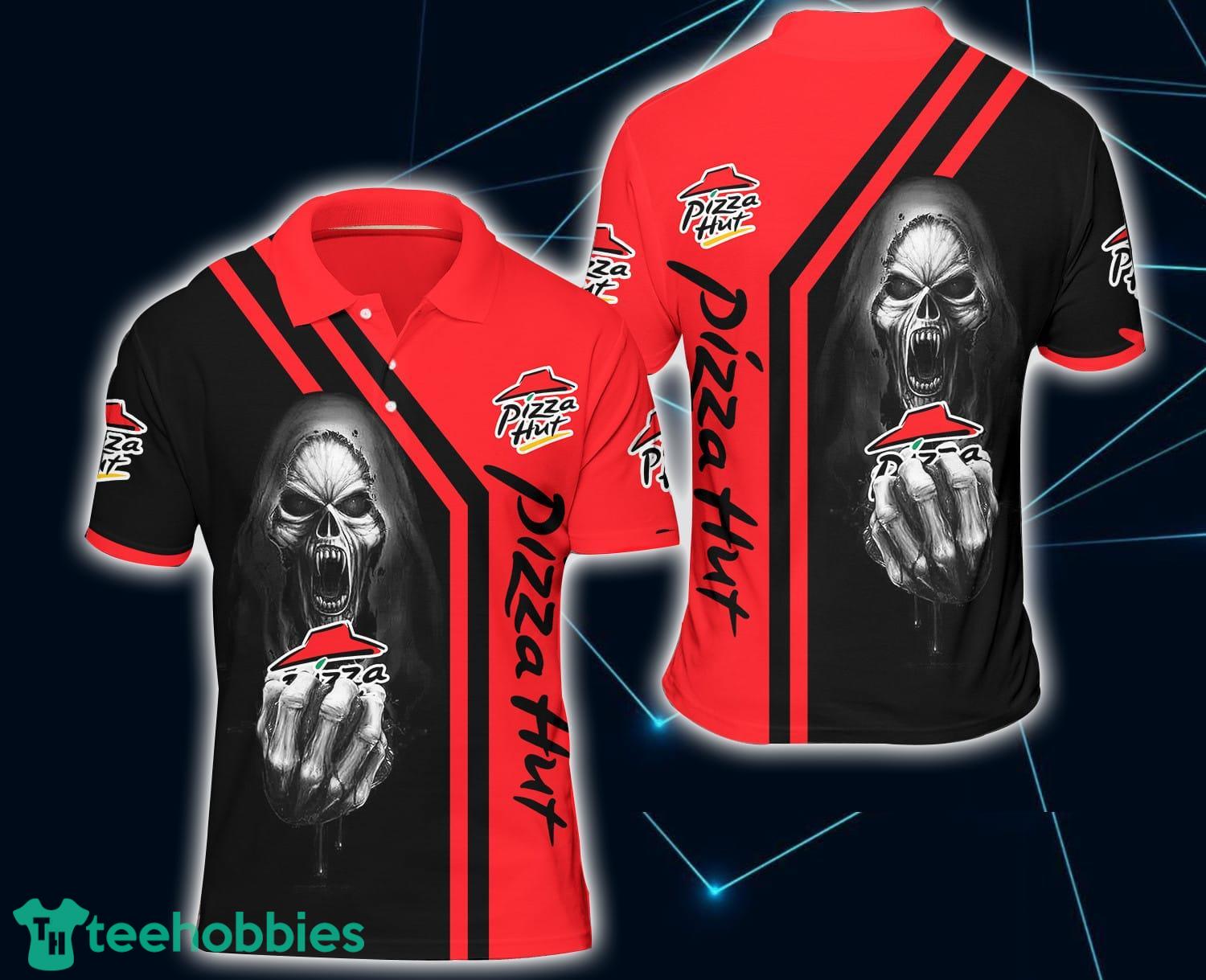 Skull 3D All Over Printed pizza hut 3D Sport Polo Shirt Nice Gift Product Photo 1
