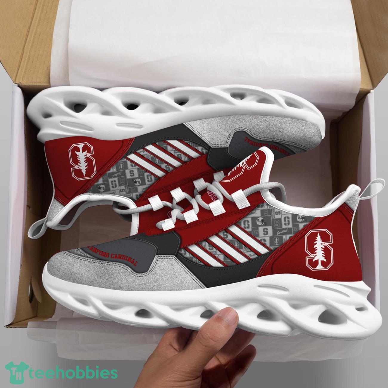 Stanford Cardinal NCAA1 Logo Sport Team Max Soul Shoes Clunky Running Sneakers Product Photo 2