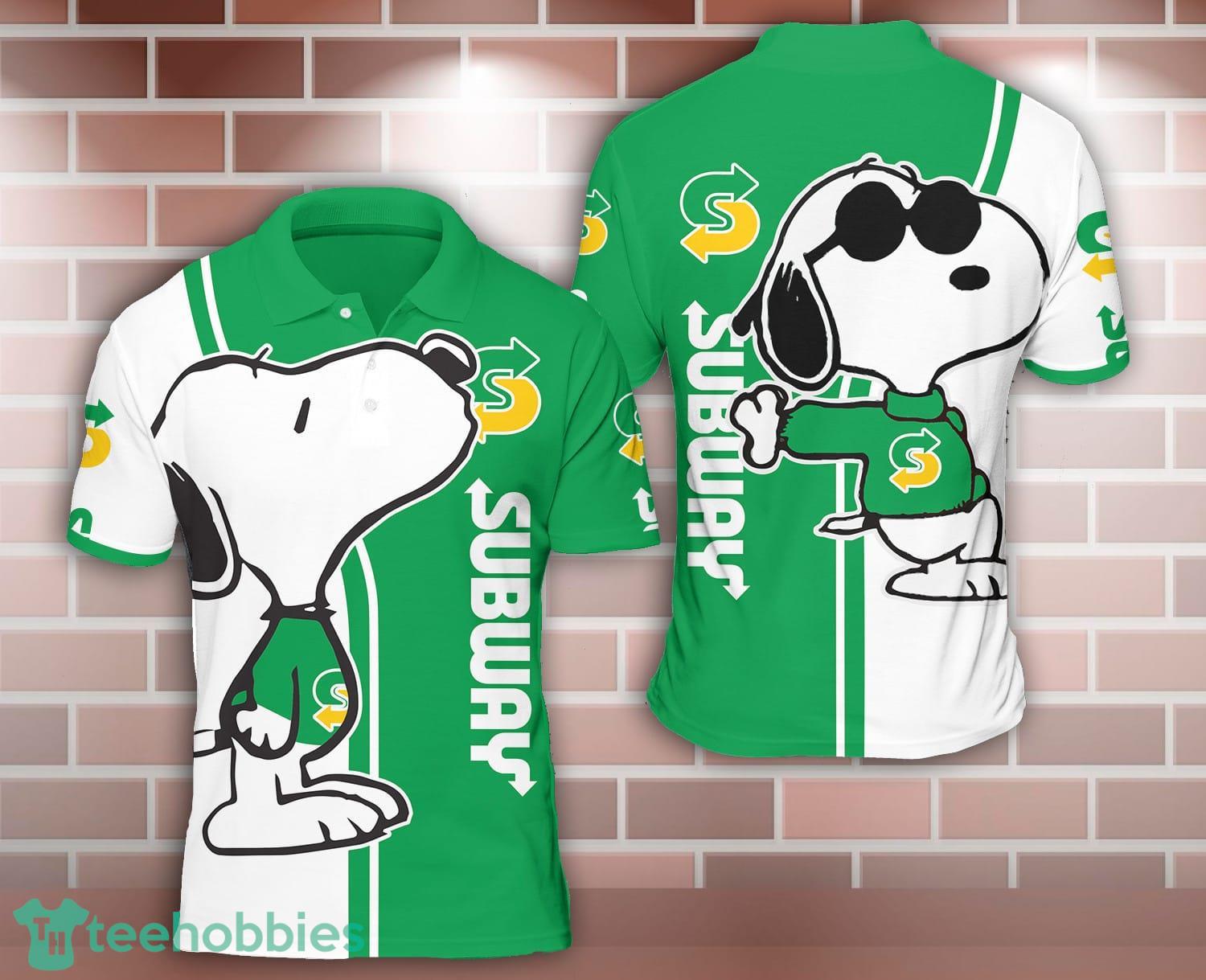 subway Snoopy Kiss 3D Polo Shirt For Sport Lover Product Photo 1