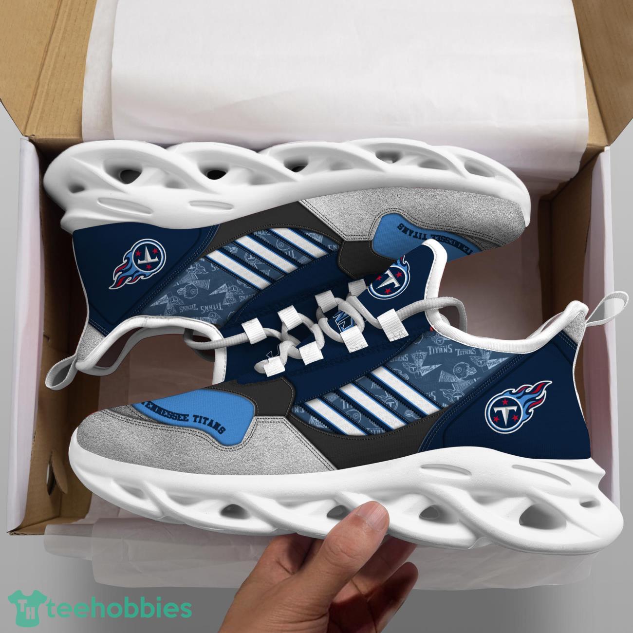 Tennessee Titans NFL Logo Sport Team Max Soul Shoes Clunky Running Sneakers Product Photo 2