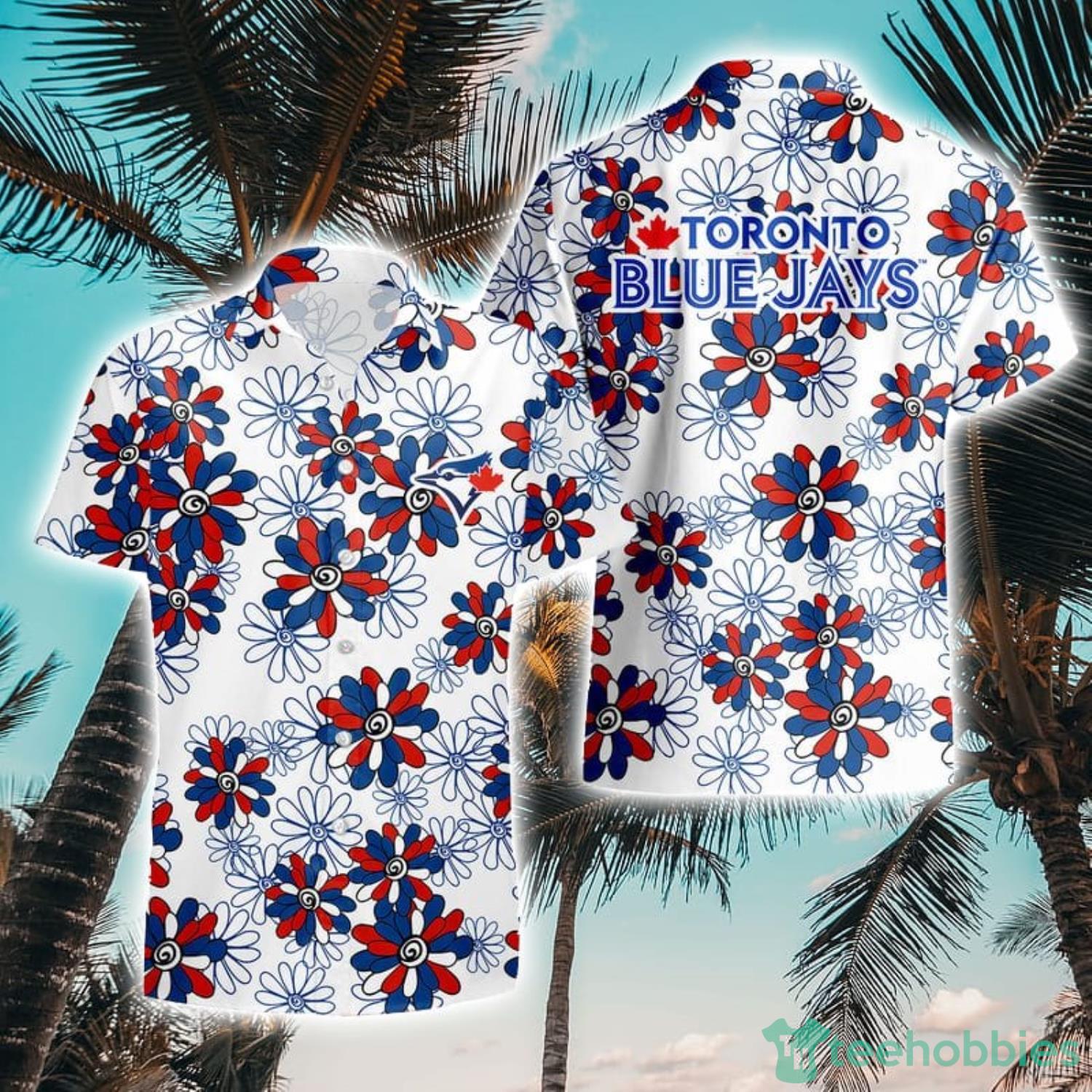 Toronto Blue Jays Flower Pattern Aloha Hawaii Shirt Summer Holiday Gift - Stocktee Toronto Blue Jays Flower Pattern Limited Edition Hawaii Shirt Summer Collection Size S-5XL NEW042661