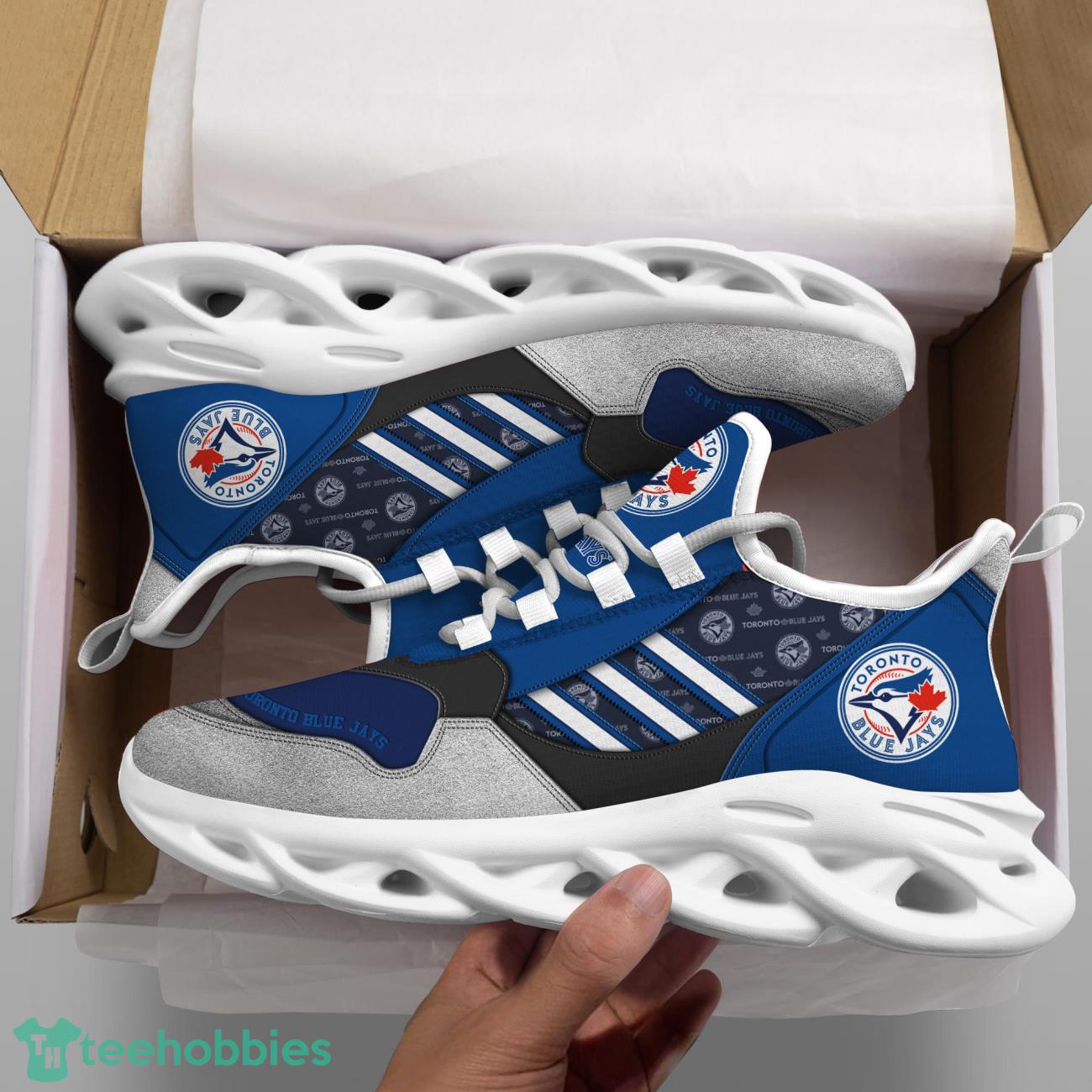 Toronto Blue Jays MLB Logo Sport Team Max Soul Shoes Clunky Running Sneakers Product Photo 2