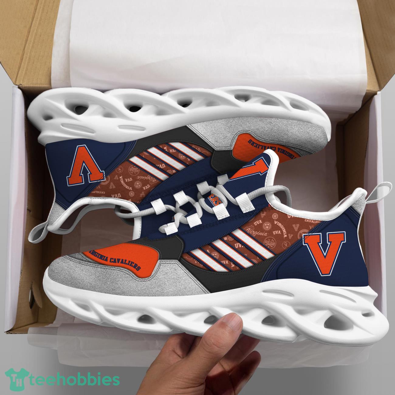 Virginia Cavaliers NCAA3 Logo Sport Team Max Soul Shoes Clunky Running Sneakers Product Photo 2