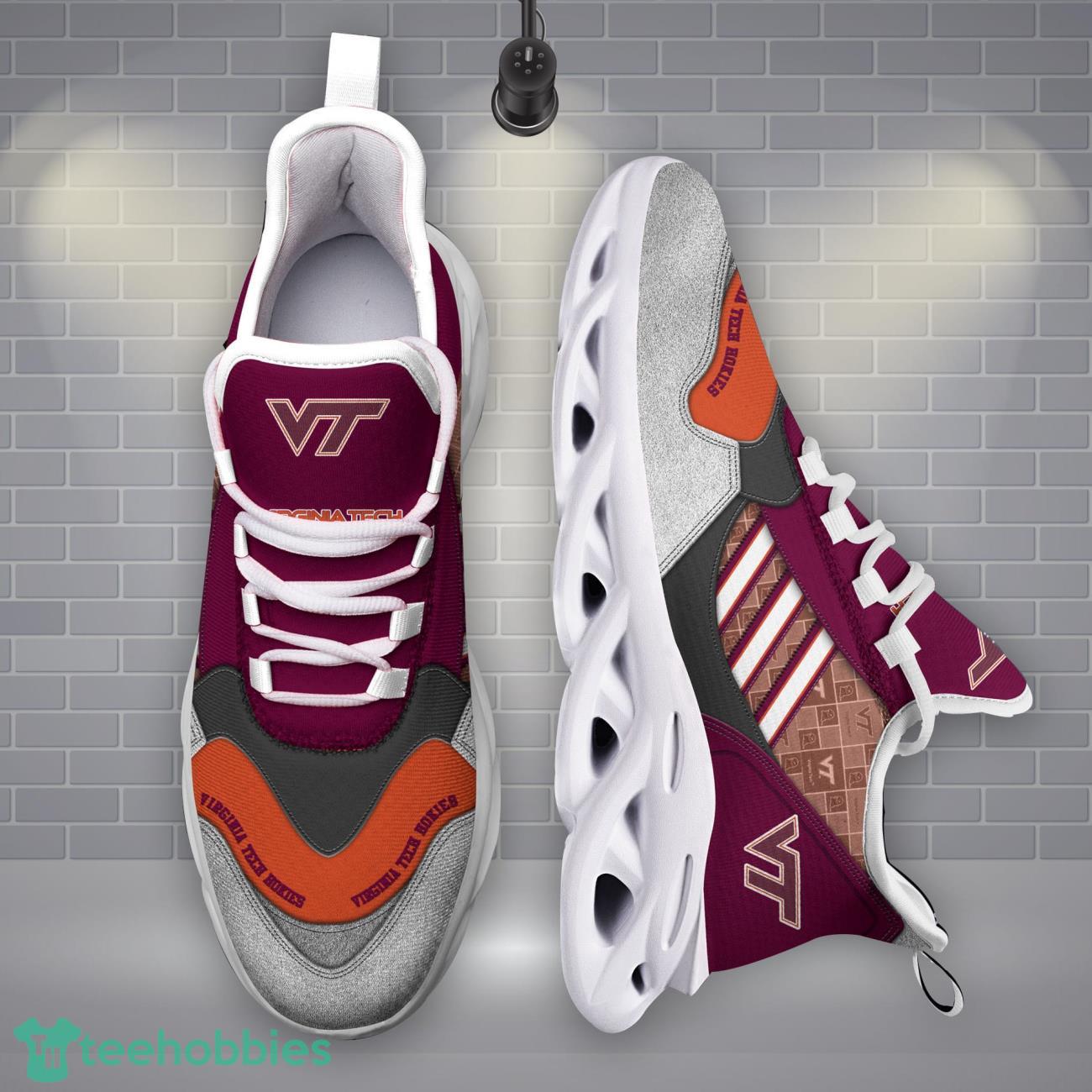 Virginia Tech Hokies NCAA1 Logo Sport Team Max Soul Shoes Clunky Running Sneakers Product Photo 1