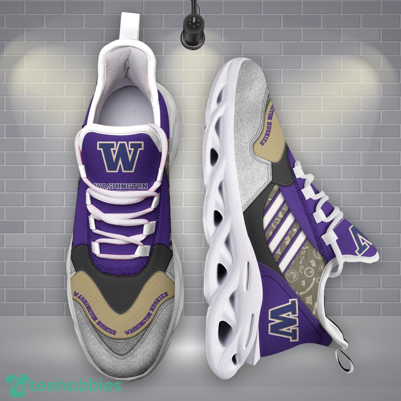 Washington Huskies NCAA1 Logo Sport Team Max Soul Shoes Clunky Running Sneakers Product Photo 1
