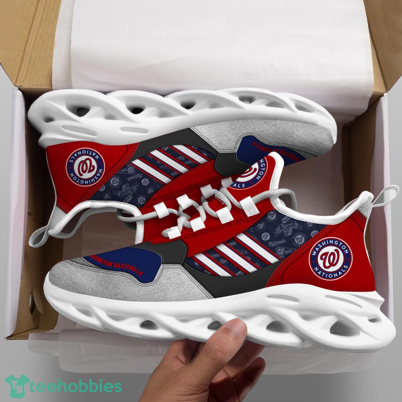 Washington Nationals MLB Logo Sport Team Max Soul Shoes Clunky Running Sneakers Product Photo 2