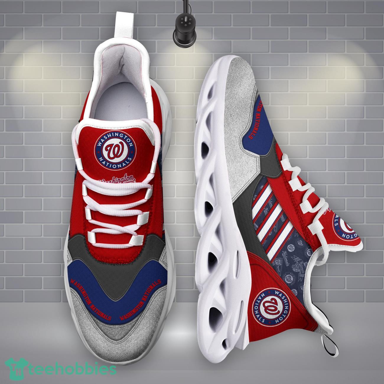 Washington Nationals MLB Logo Sport Team Max Soul Shoes Clunky Running Sneakers Product Photo 1