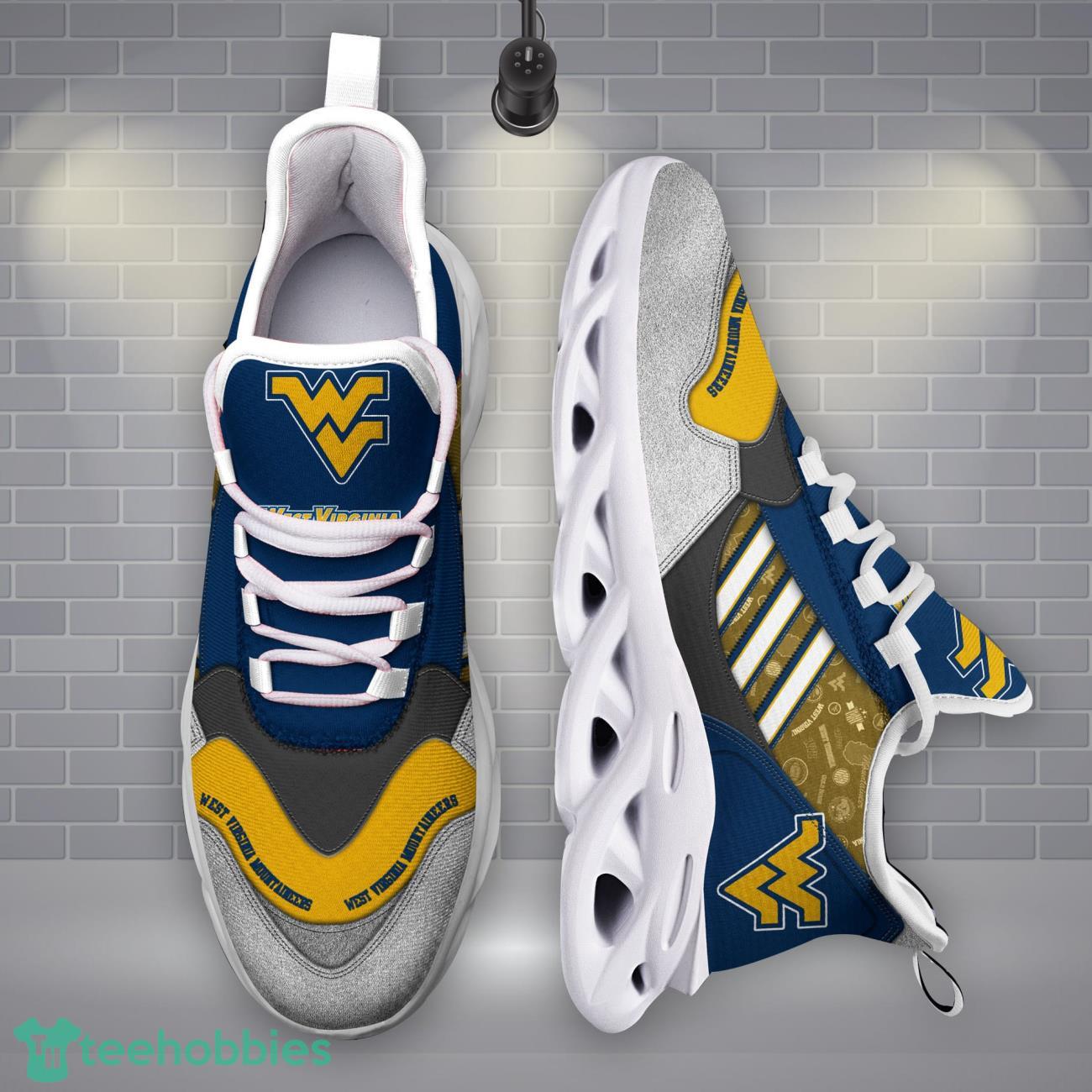 West Virginia Mountaineers NCAA2 Logo Sport Team Max Soul Shoes Clunky Running Sneakers Product Photo 1