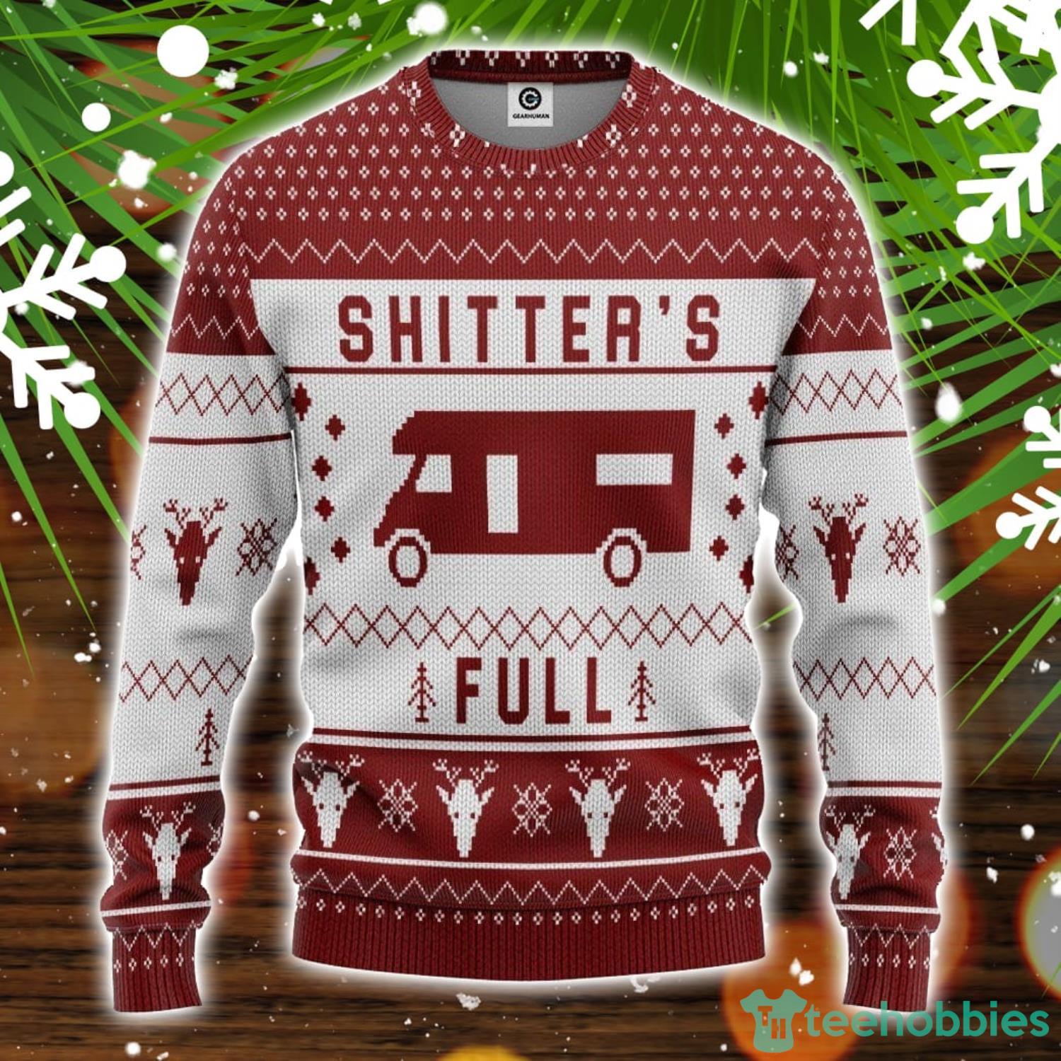 3D Shitters Full Ugly Christmas Sweater Christmas Holiday Gift Product Photo 1