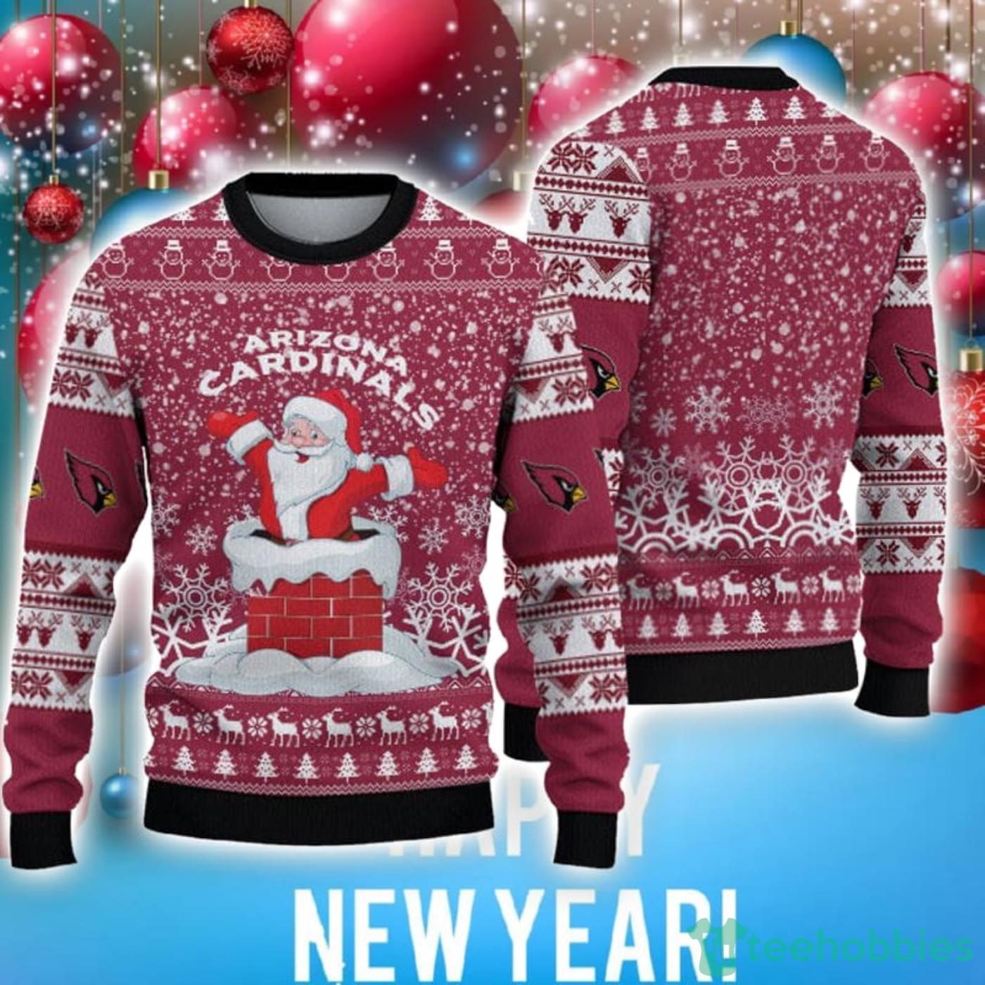 Arizona Cardinals Christmas Santa Claus Pattern Special Trend Ugly Christmas Sweater Product Photo 1