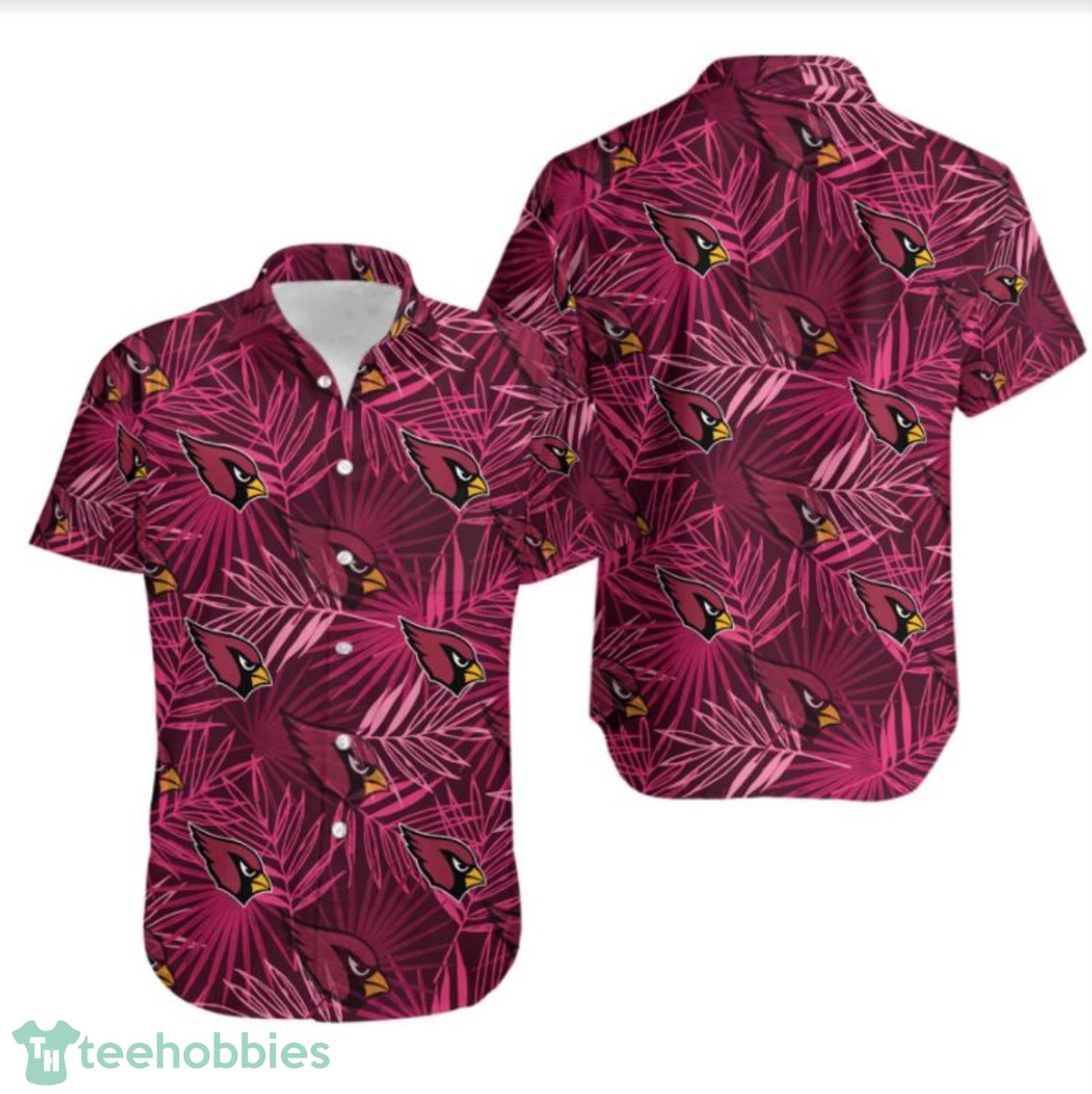 Arizona Cardinals Leaf and Logo Limited Edition Hawaiian Shirt For Fans Product Photo 1