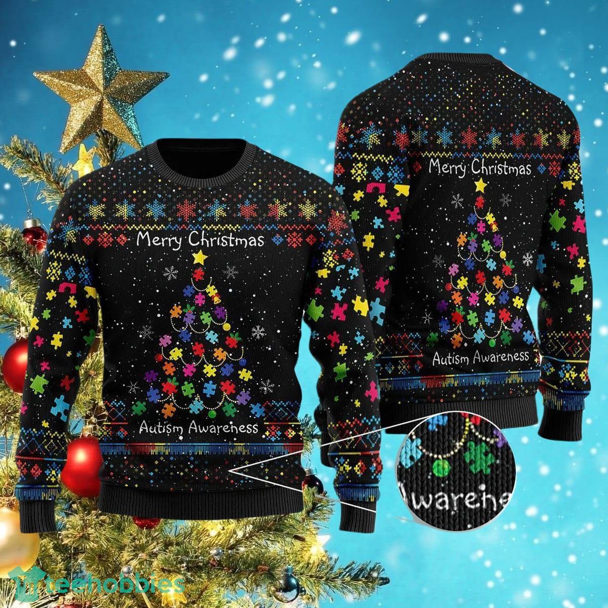 Autism Awarenes Ugly Christmas Sweater Luxurious Gift For Men And Women Product Photo 1