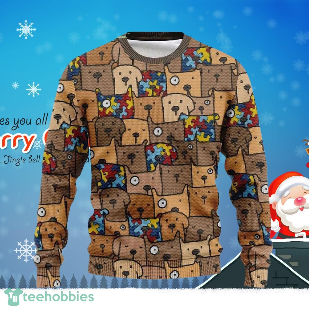 Autism Funny Autism Dog Lover Hoodie Pet Funny Do Ugly Christmas Sweater Luxurious Gift For Men And Women Product Photo 1