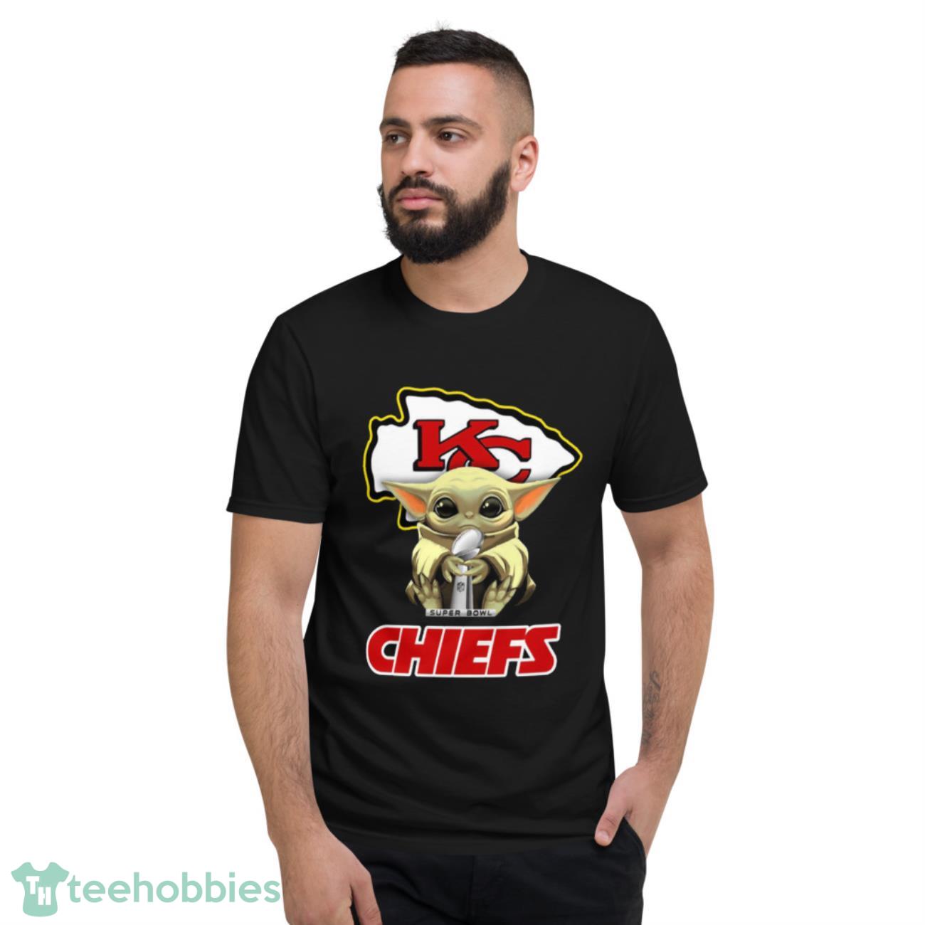Baby Yoda Kansas City Chiefs Super Bowl Champion T-Shirt - Short Sleeve T-Shirt