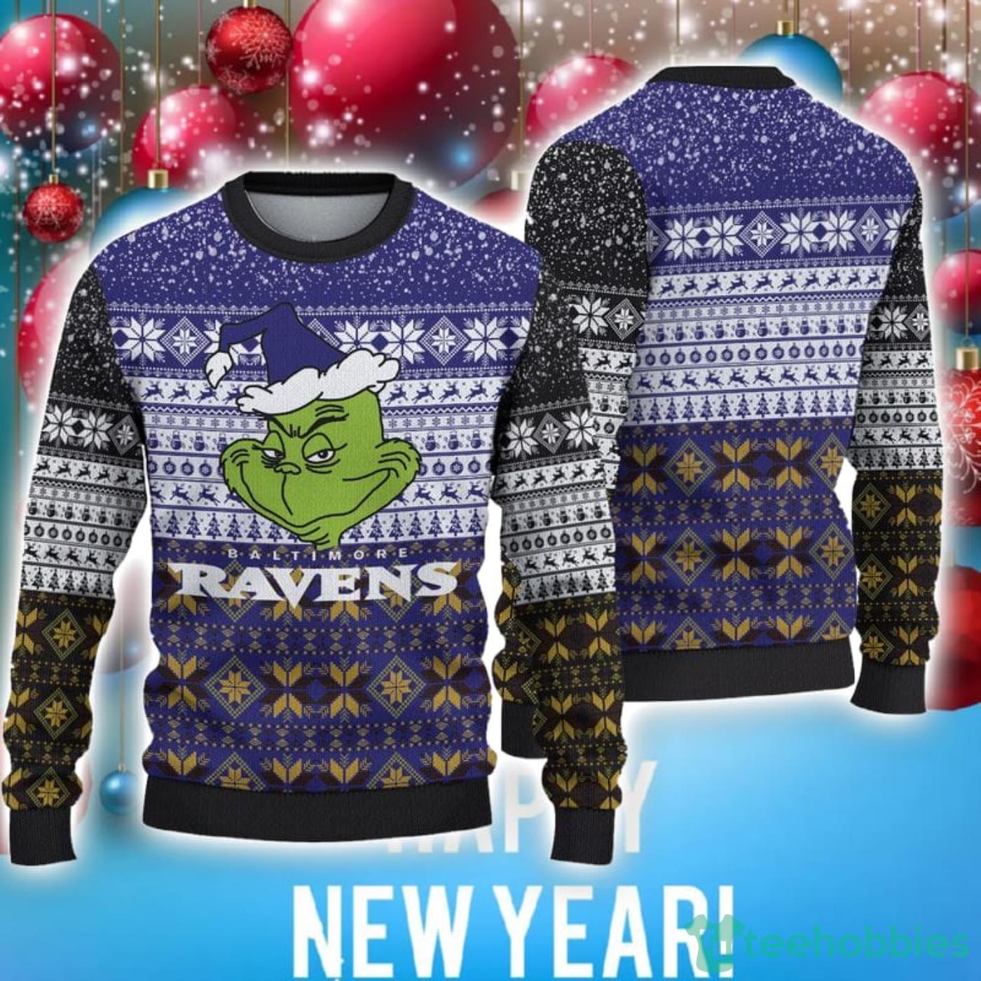 Baltimore Ravens Christmas Grch Special Trend Ugly Christmas Sweater Product Photo 1