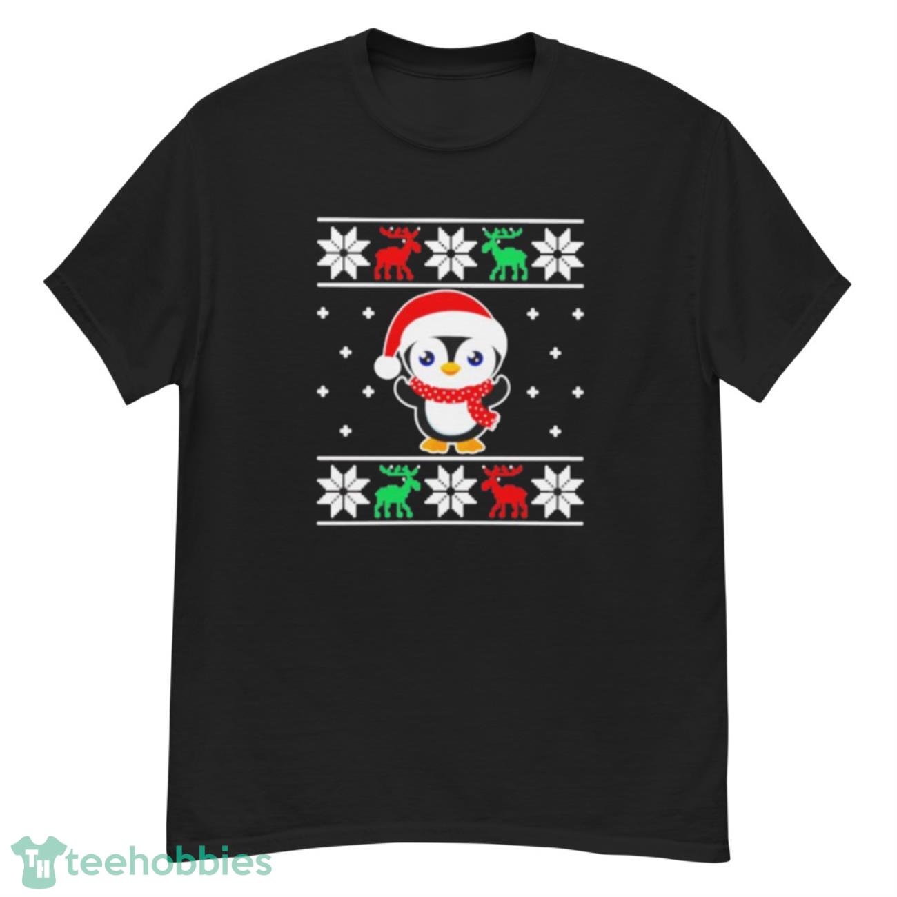 Best Funny Penguin Santa Ugly Christmas Sweater - G500 Men’s Classic T-Shirt