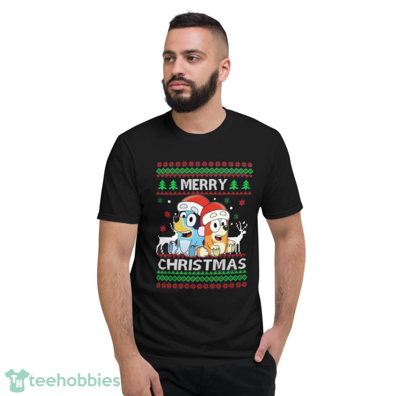 Bluey Ugly Merry Christmas 2023 Sweater - Short Sleeve T-Shirt