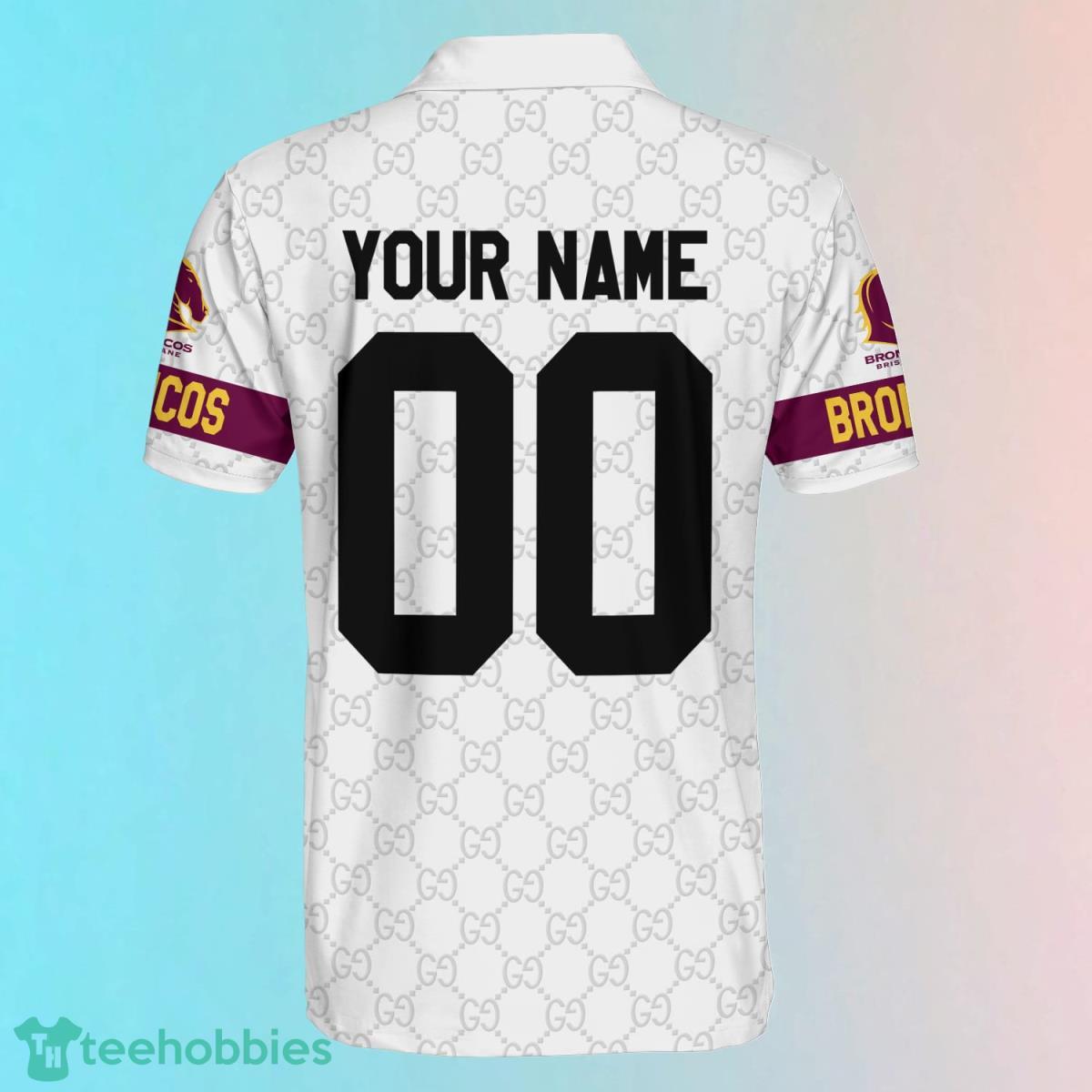 Brisbane Broncos Sport Polo Shirt NRL Custom Name Best Gift image Brisbane Broncos Sport Polo Shirt NRL Custom Name Best Gift Product Photo 2