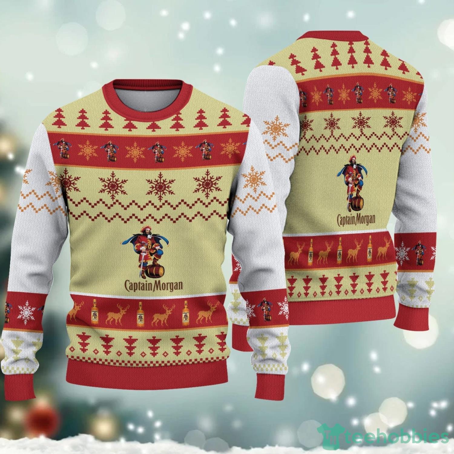 Captain Morgan Christmas Unisex Ugly Sweater Christmas Gift Product Photo 1