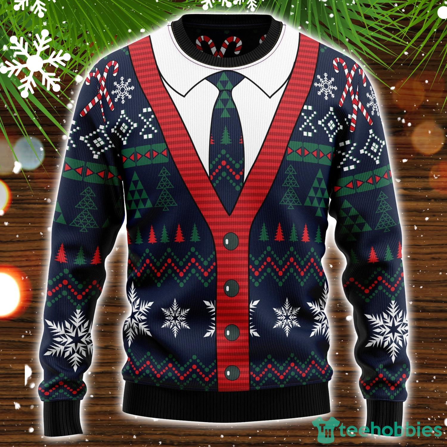 Cardigan Ugly Christmas Sweater Christmas Holiday Gift Product Photo 1