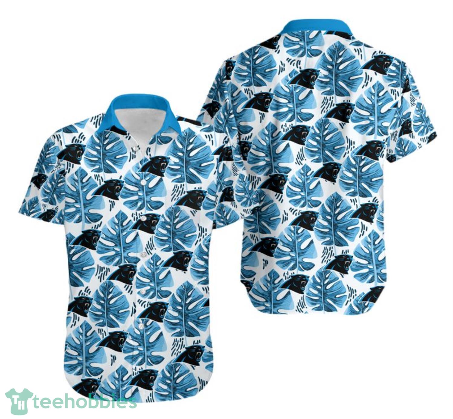 Carolina Panthers Leaf Tropical Style Summer Hawaiian Shirt For Fans Product Photo 1