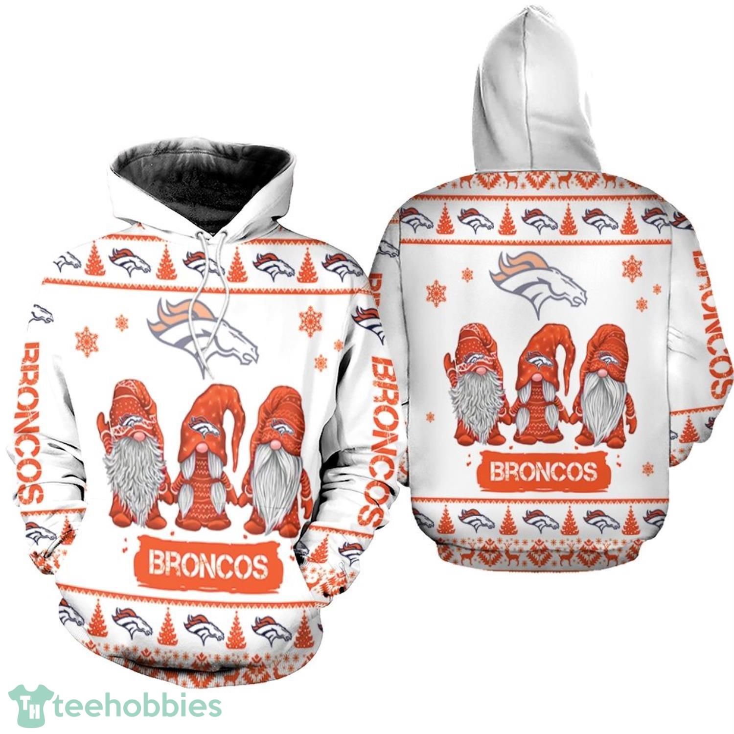 Christmas Gnomes Denver Broncos Christmas Pattern Christmas Gift 3D Hoodie Product Photo 1