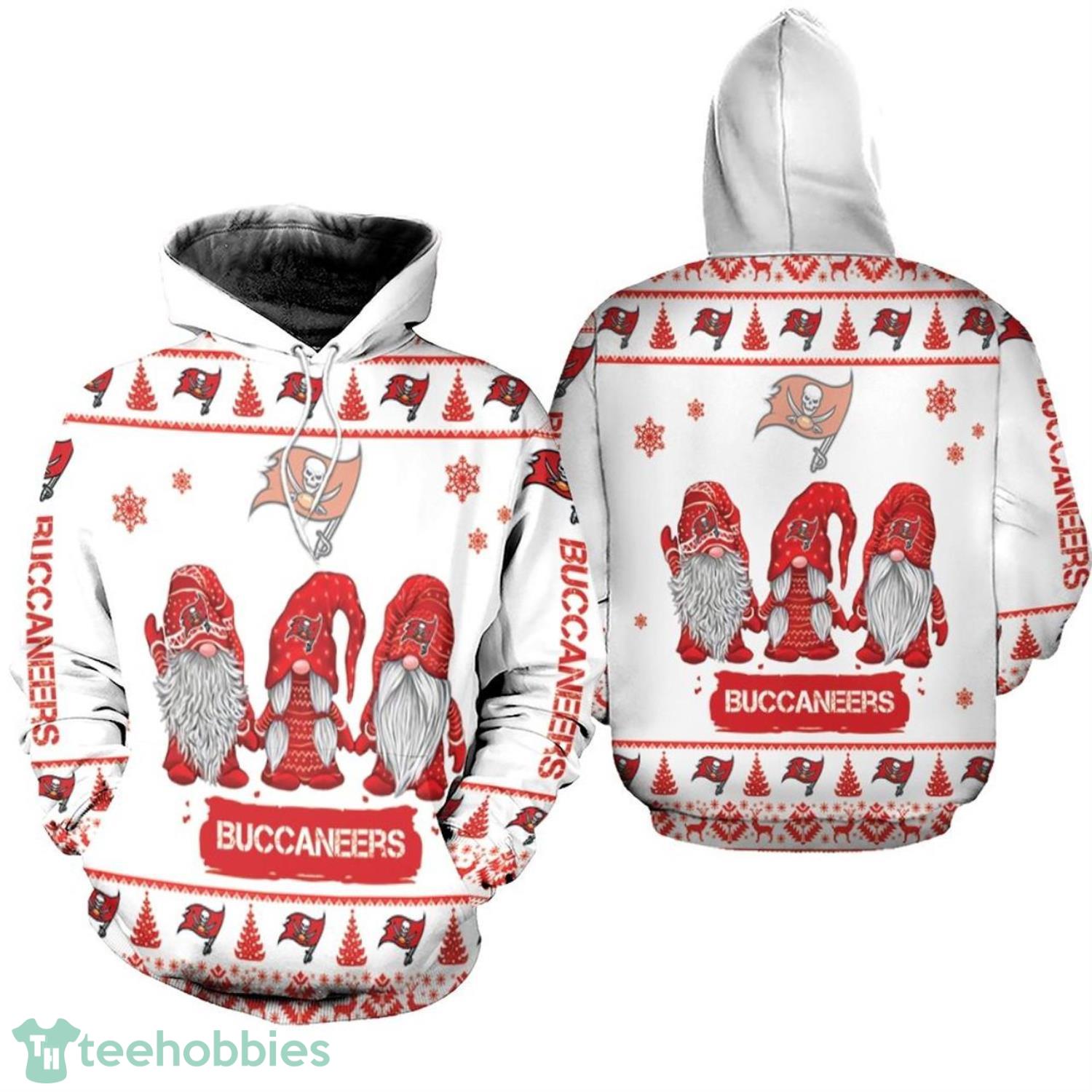 Christmas Gnomes Tampa Bay Buccaneers Christmas Pattern Christmas Gift 3D Hoodie Product Photo 1