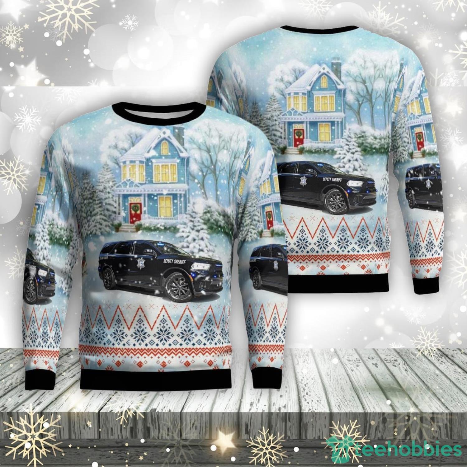 Columbia South Carolina Richland County Sheriffs Department AOP Ugly Christmas Sweater Unique Christmas Gift Product Photo 1