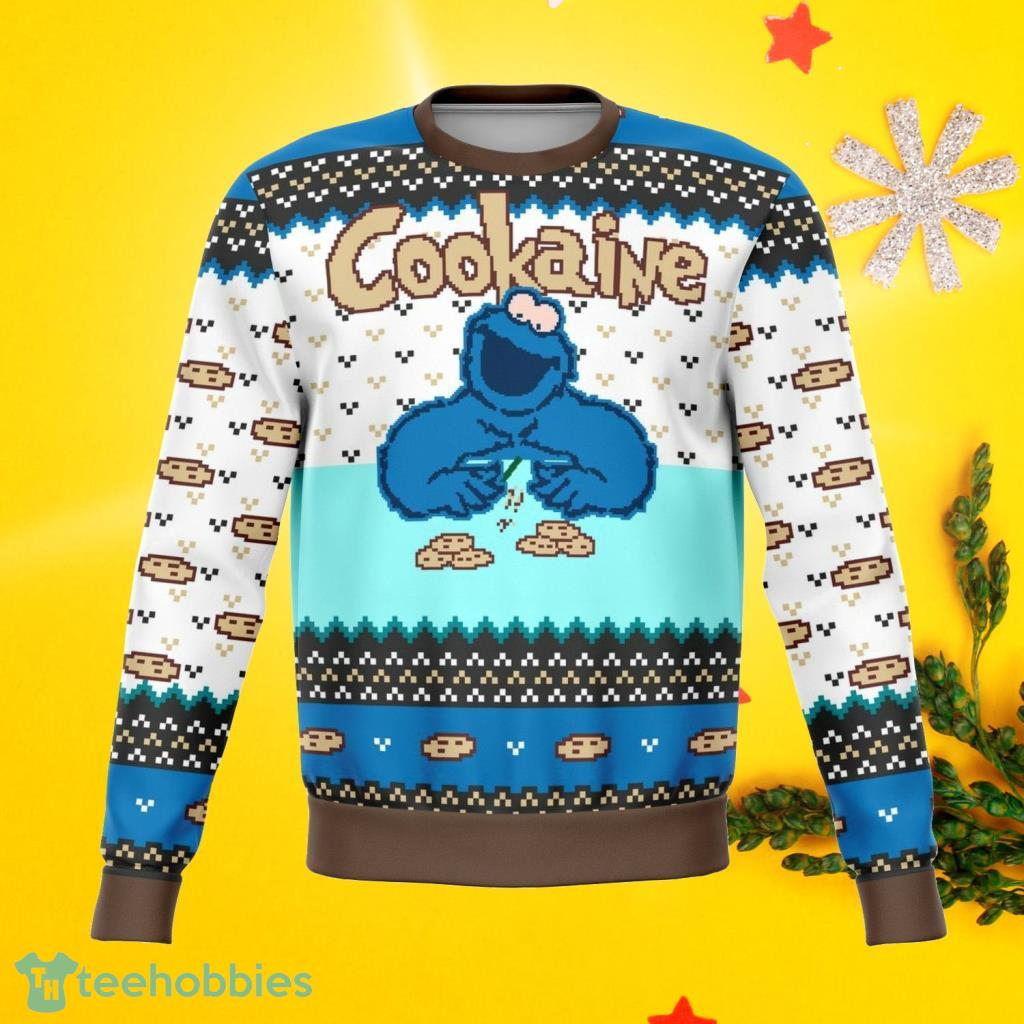 Cookaine Monster Meme Ugly Christmas Sweater Product Photo 1 Cookaine Monster Meme Ugly Christmas Sweater Product Photo 1