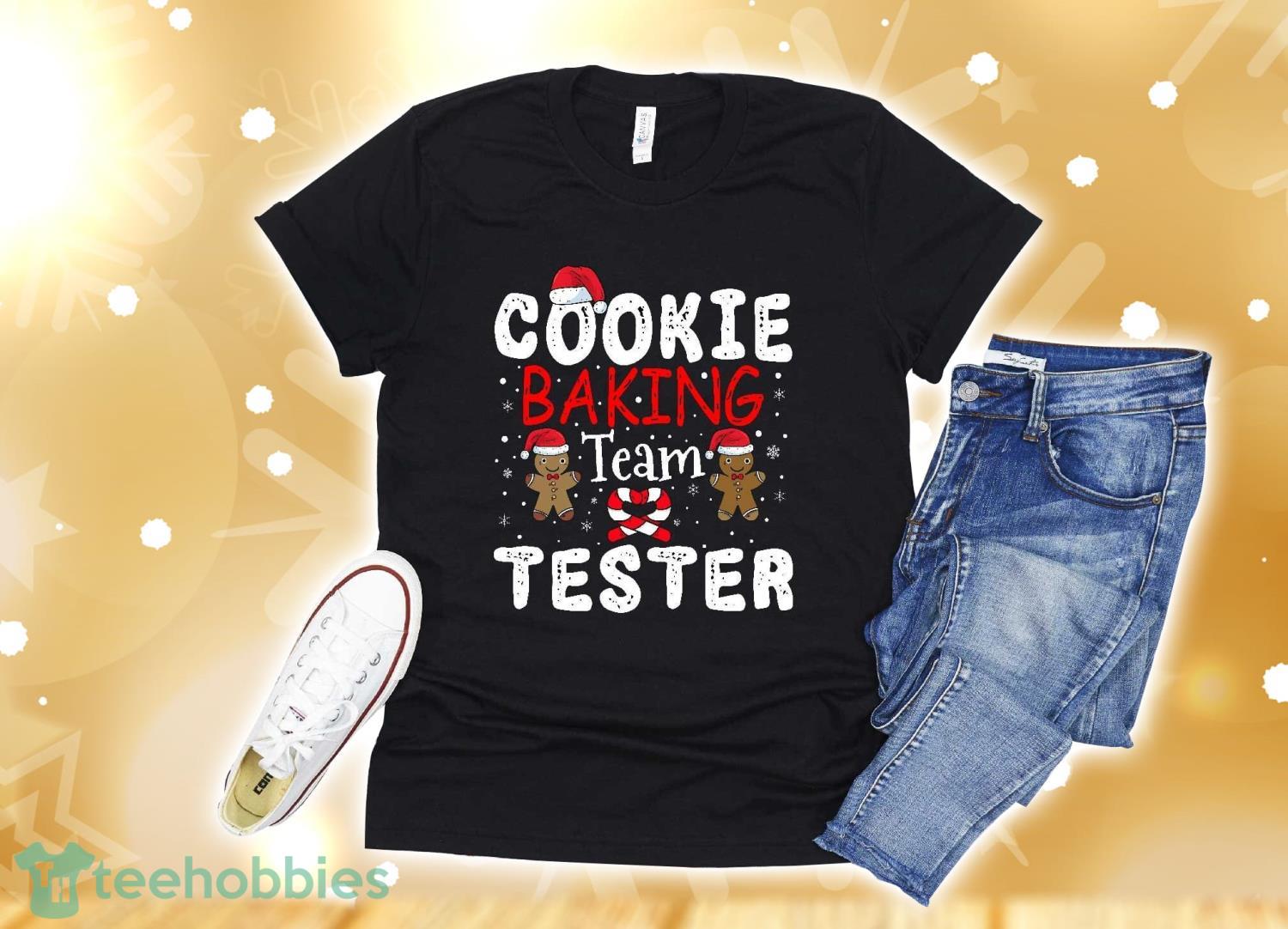 COOKIE BAKING TEAM Tester Ginger Bread Christmas T-Shirt Christmas Gift Product Photo 1