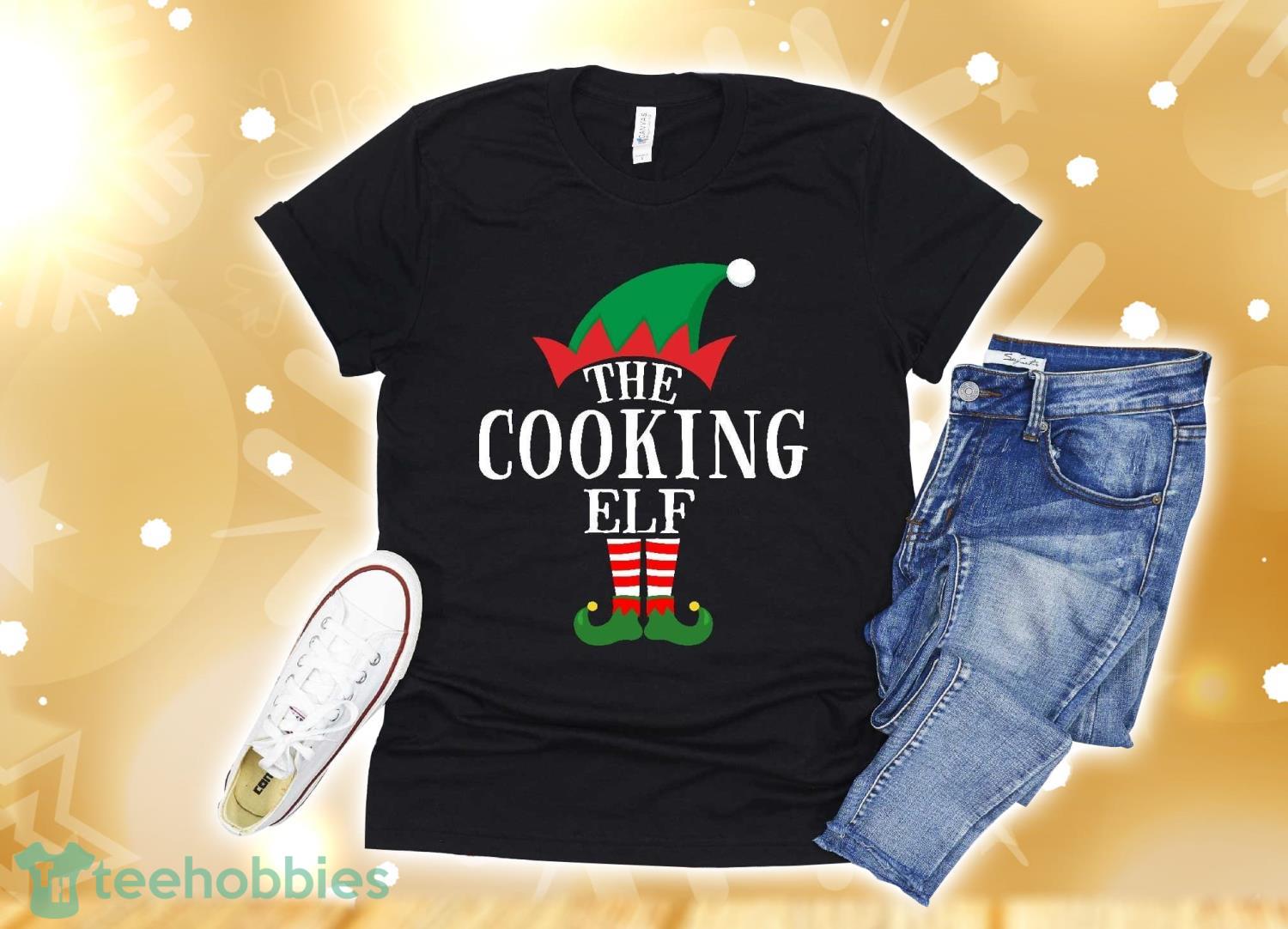 Cooking Elf Matching Family Group Christmas Party Pajama T-Shirt Christmas Gift Product Photo 1