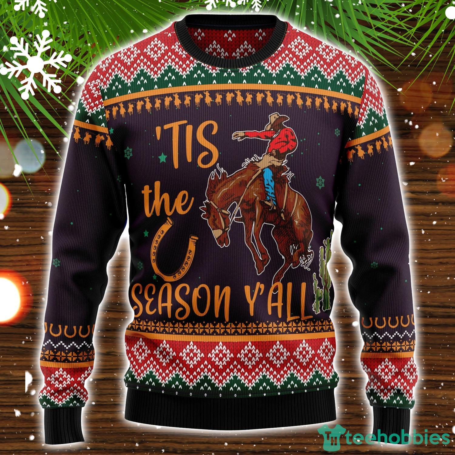 Cowboy Season T0611 Ugly Christmas Sweater Christmas Holiday Gift Product Photo 1