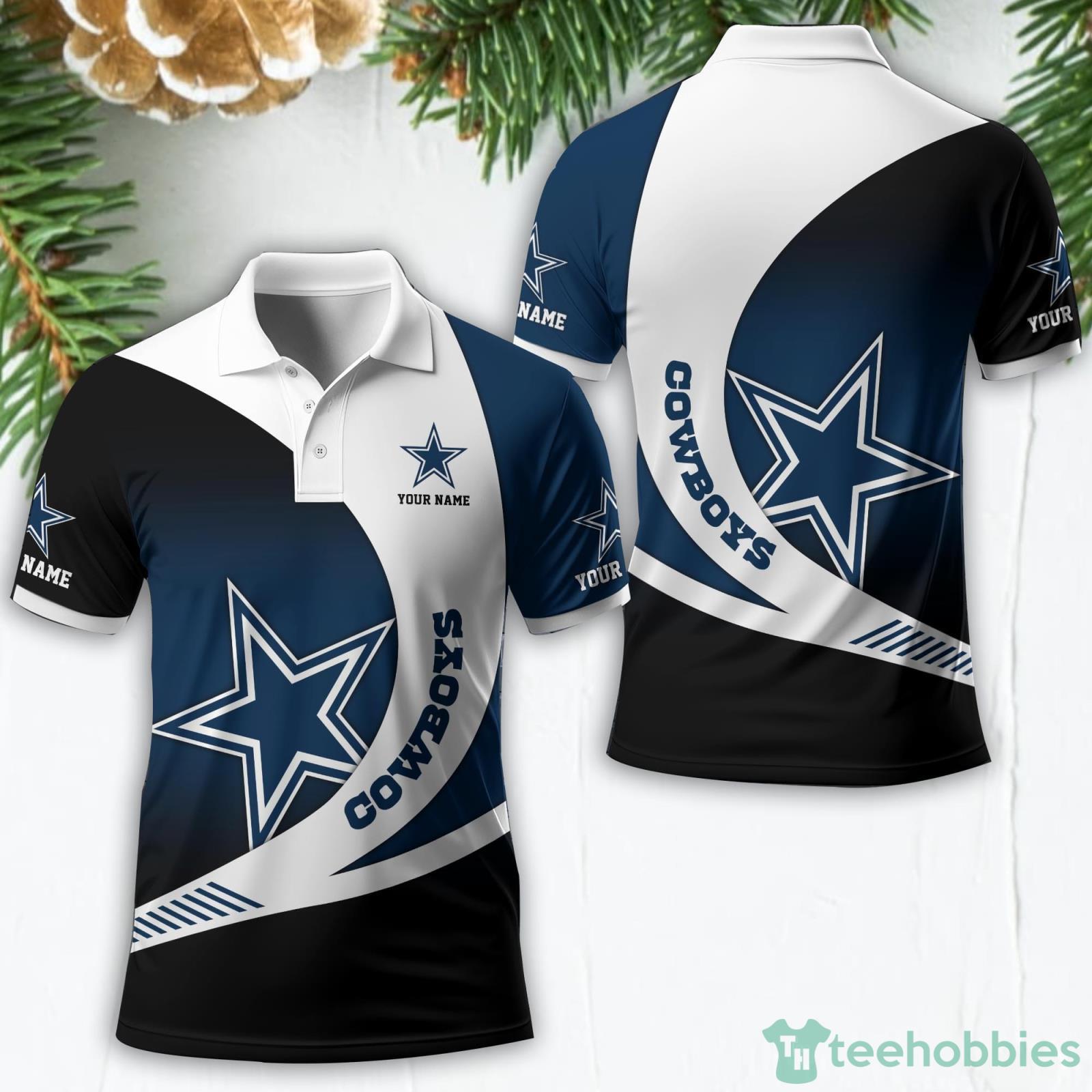 Dallas Cowboys Custom Name NFL 3D Polo Shirt Sport Gift Product Photo 1