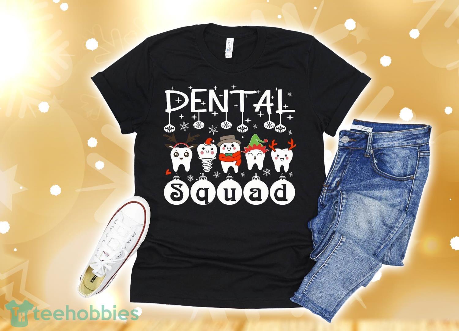 Dental Crew Teeth Christmas Quarantine Dentist Gift T-Shirt Christmas Gift Product Photo 1