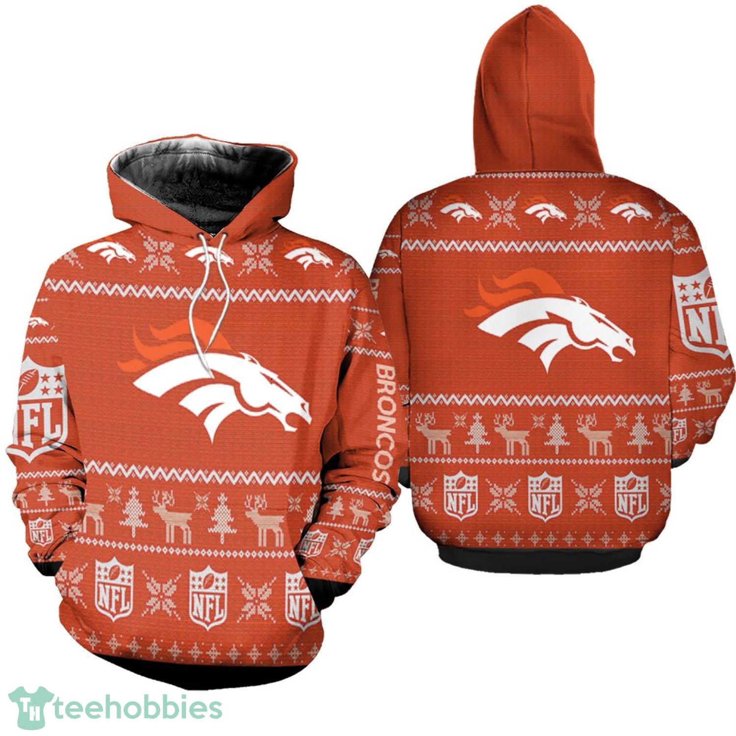 Denver Broncos Nfl Ugly Christmas 3d Printed 3D Hoodie Product Photo 1