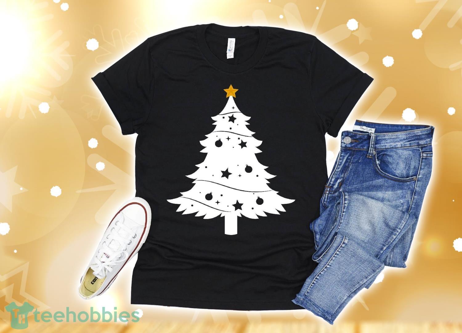 Distressed Christmas Tree - Xmas Santa Claus Men's T-Shirt Christmas Gift Product Photo 1