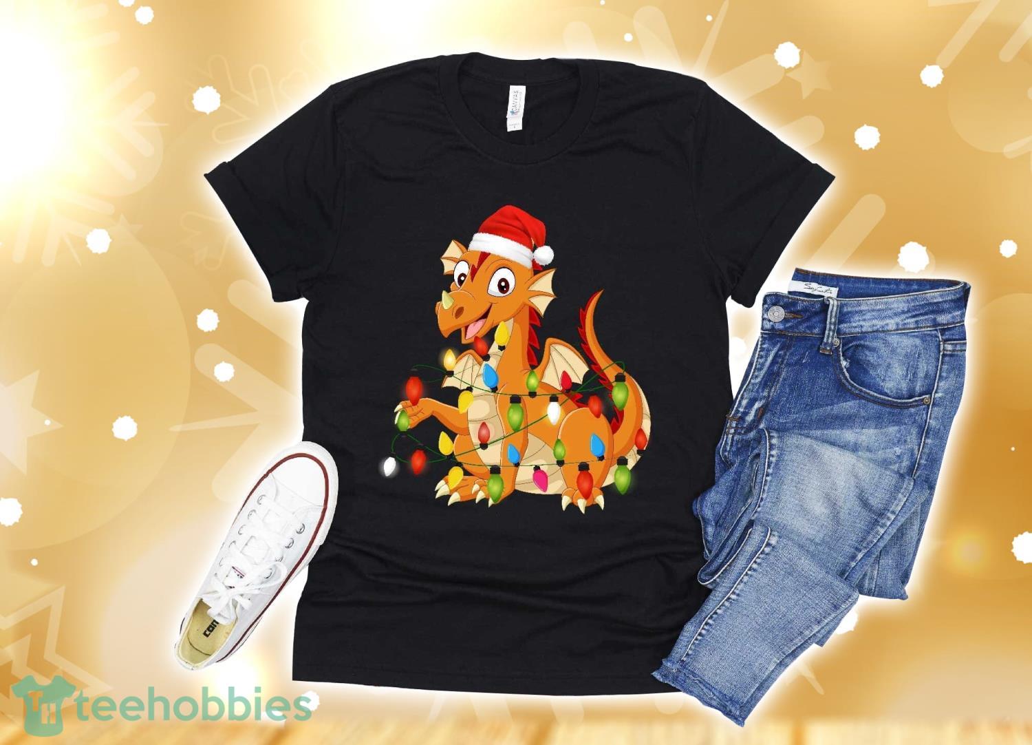 Dragons Christmas Light T-Shirt Christmas Gift Product Photo 1