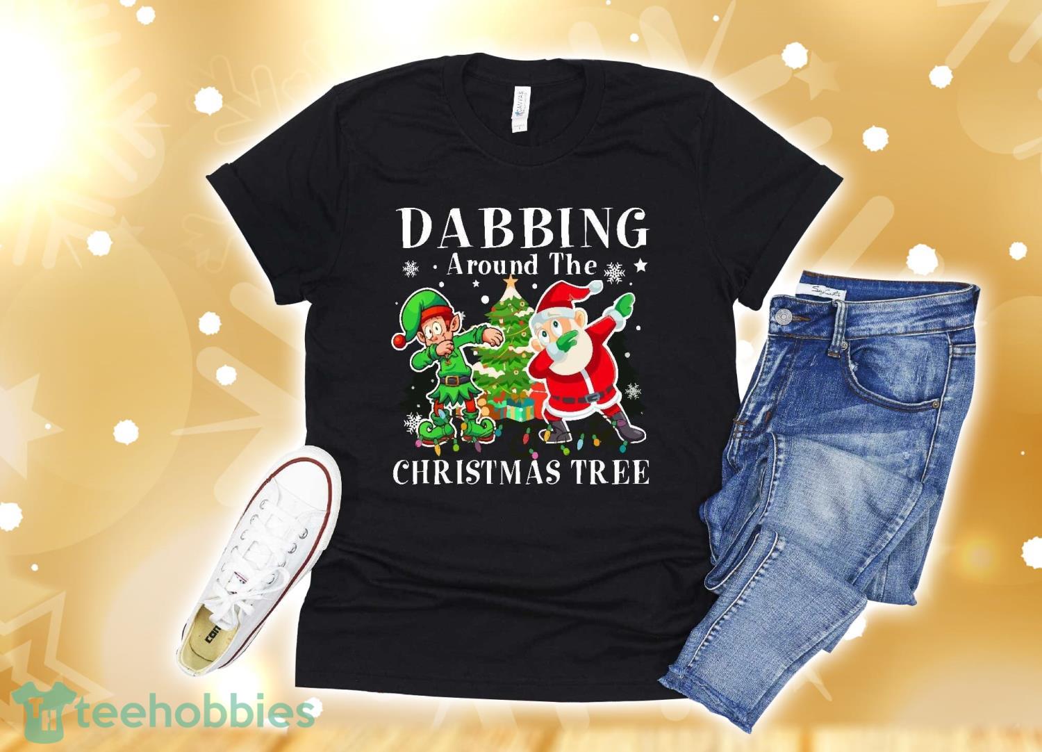 Elf & Dabbing Santa Kids Boys Men Claus Dab Xmas Gift T-Shirt Christmas Gift Product Photo 1