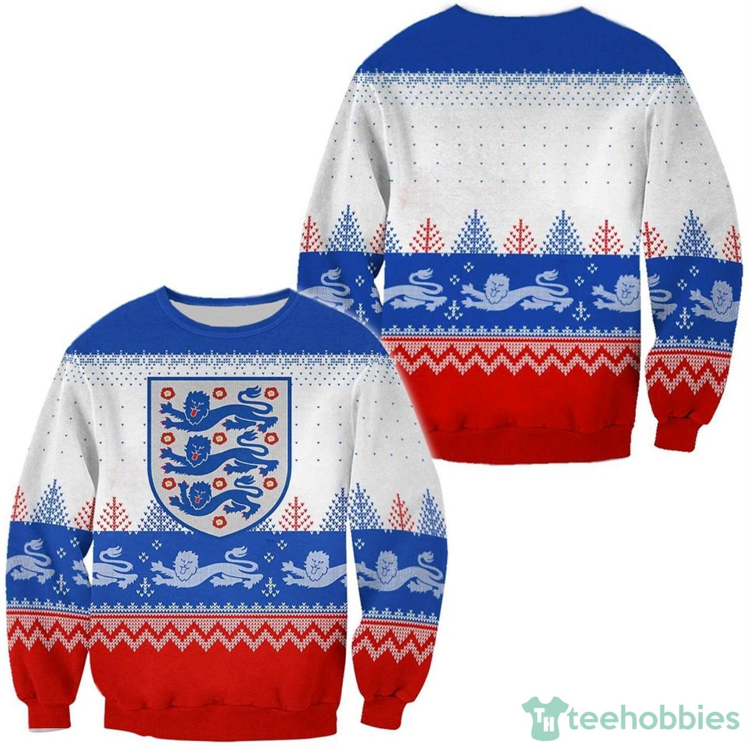 England Soccer Ugly Christmas Sweater Christmas Family Gift Product Photo 1