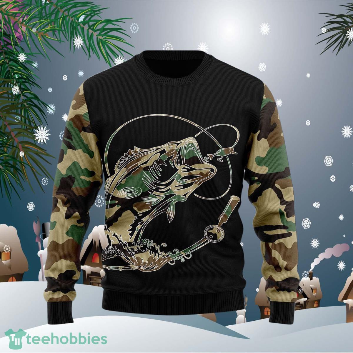 Fishing Dad Ugly Christmas Sweater Impressive Gift For Men And Women Product Photo 1
