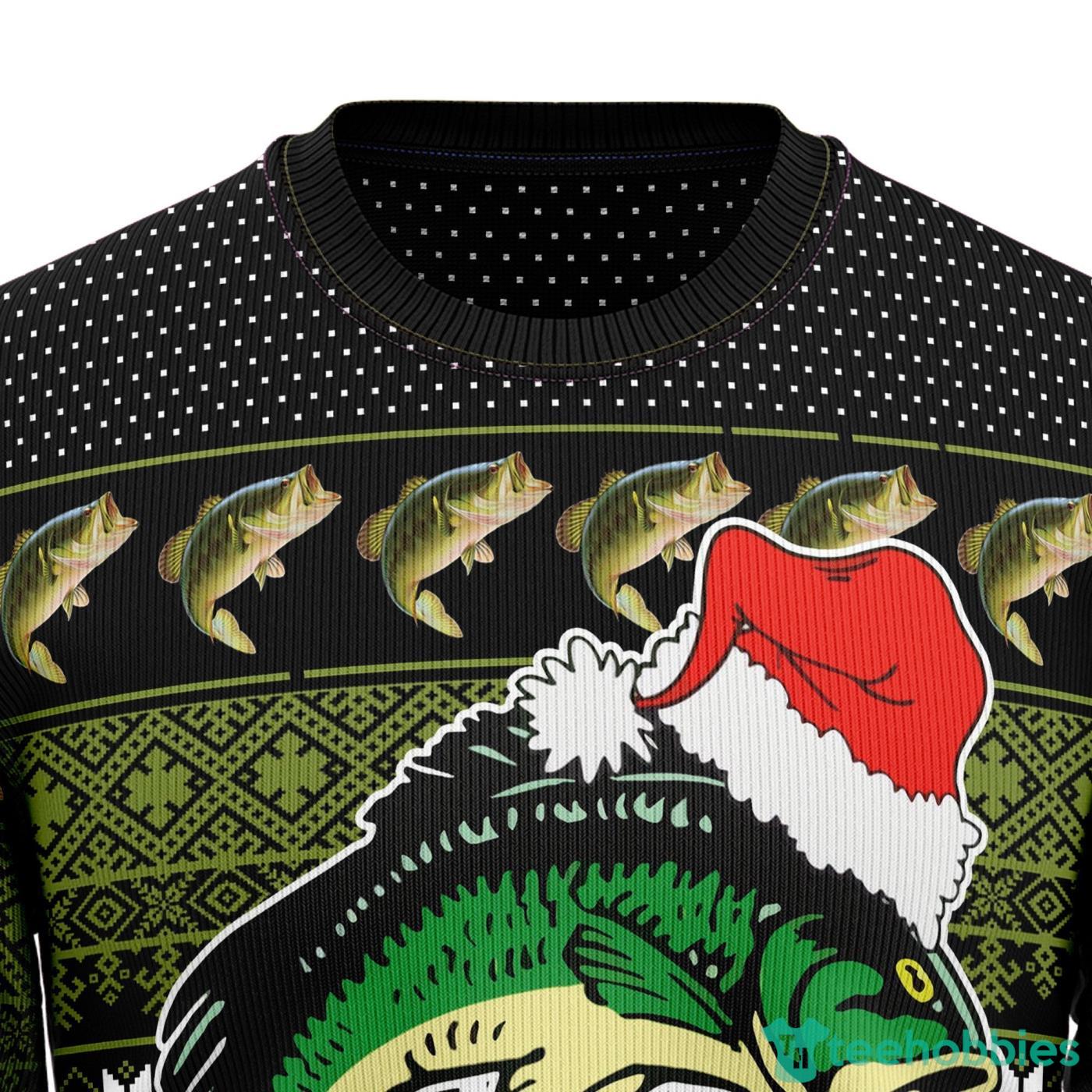Fishing Merry Fishmas All Over printed Ugly Christmas Sweater For Men And Women Product Photo 2